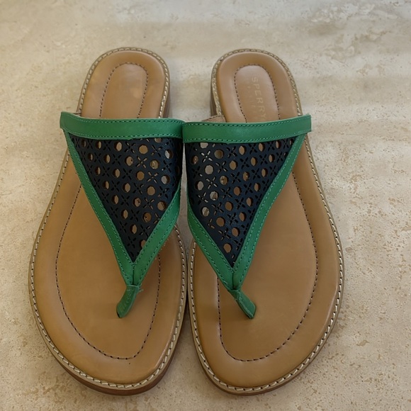Sperry Top Sider - Size 5, Blue & Green Sandals! Never worn - Picture 1 of 12